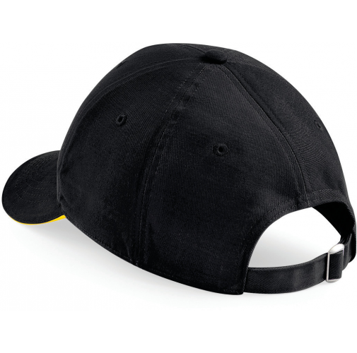 black / yellow Gorra Athleisure - 6 paneles