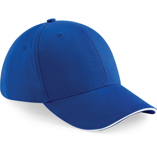 bright royal / white Gorra Athleisure - 6 paneles