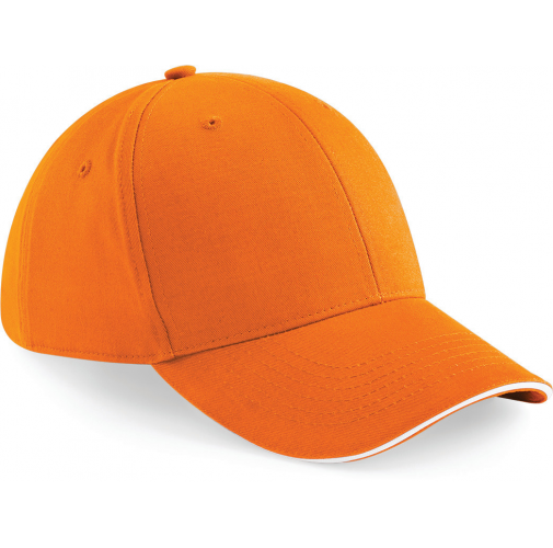 orange / white Gorra Athleisure - 6 paneles