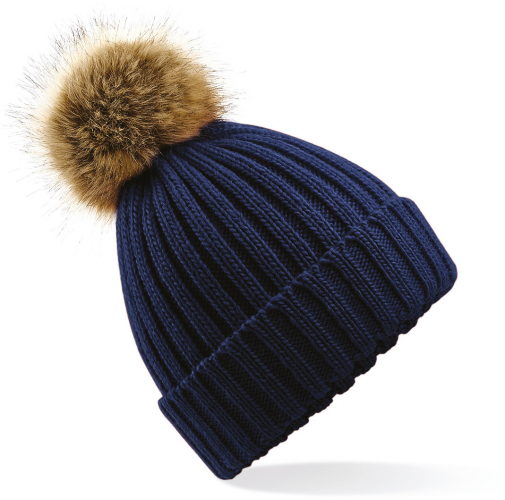 navy Gorro con Pompón