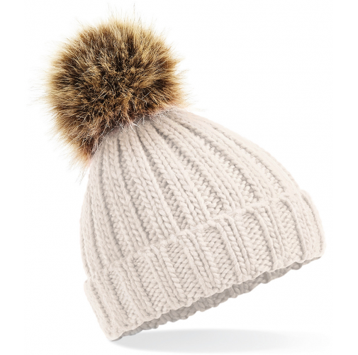 oatmeal Gorro con Pompón