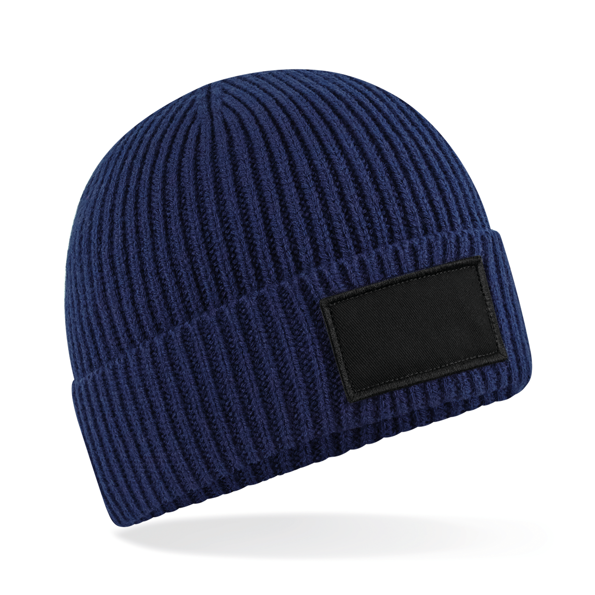 black Gorro moderno con parche<br/>