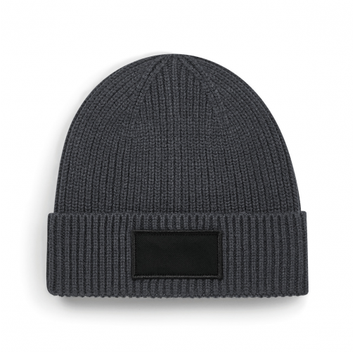 graphite grey / black Gorro moderno con parche<br/>