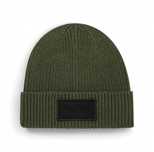 military green / black Gorro moderno con parche<br/>