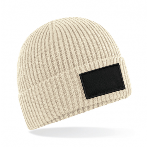 oatmeal / black Gorro moderno con parche<br/>