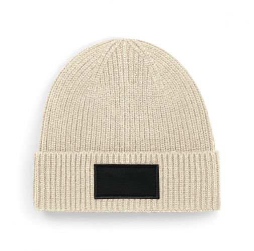 oatmeal / black Gorro moderno con parche<br/>