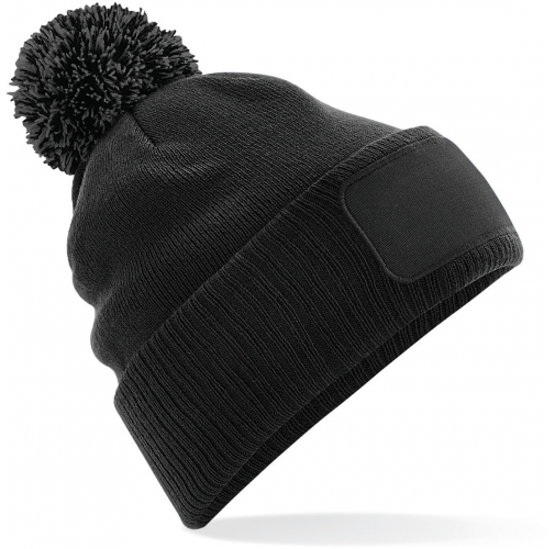 black / graphite grey Gorro parche Snowstar® con pompón <br/>