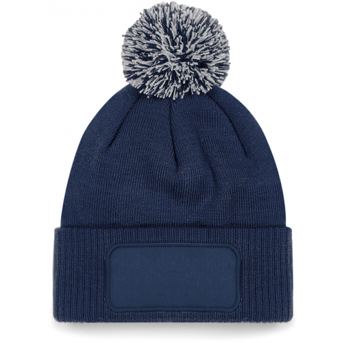 french navy / light grey Gorro parche Snowstar® con pompón <br/>
