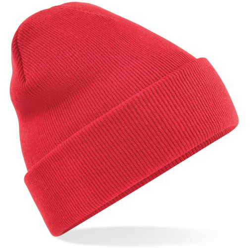 bright red Gorro Original - borde vuelto