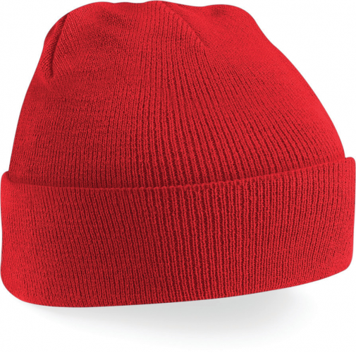 bright red Gorro Original - borde vuelto