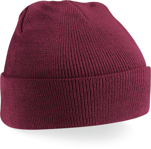 burgundy Gorro Original - borde vuelto