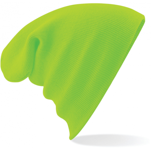 fluorescent green Gorro Original - borde vuelto