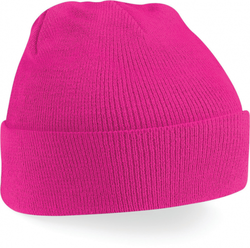 fuchsia Gorro Original - borde vuelto