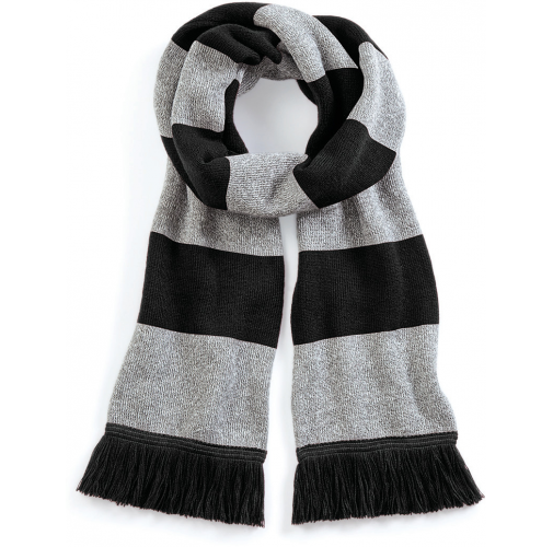 black / heather grey Bufanda Stadium a rayas