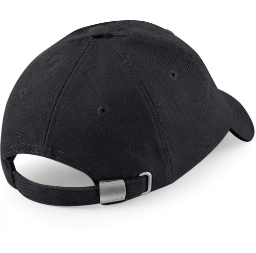 black Gorra de perfil bajo de algodón peinado - 6 paneles