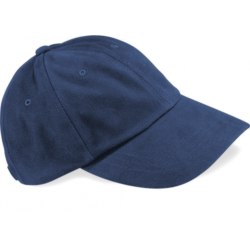 french navy Gorra de perfil bajo de algodón peinado - 6 paneles