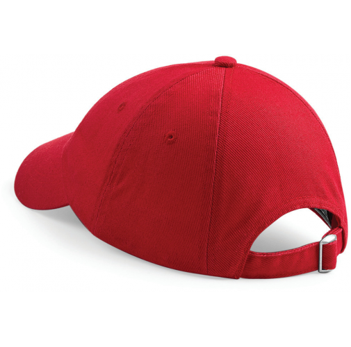 classic red Gorra de perfil bajo algodón Drill - 6 paneles