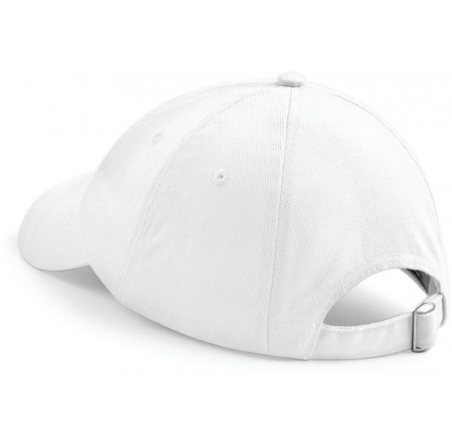 white Gorra de perfil bajo algodón Drill - 6 paneles