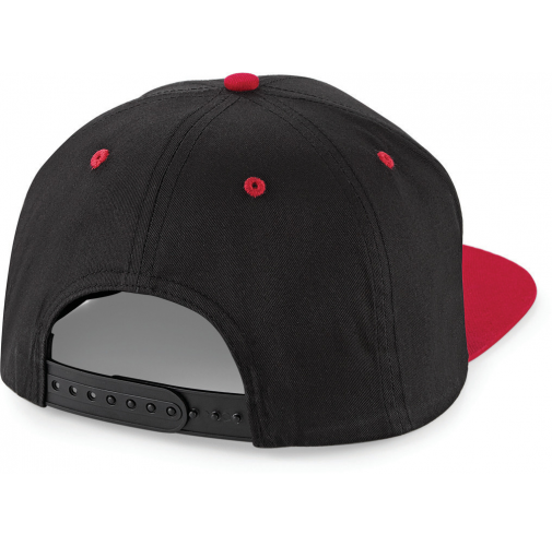 black / classic red Gorra Snapback contrastada - 5 PANELES