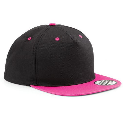 black / fuchsia Gorra Snapback contrastada - 5 PANELES
