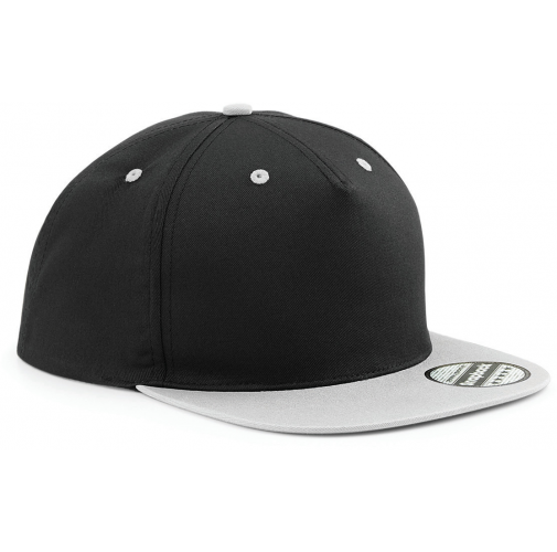 black / grey Gorra Snapback contrastada - 5 PANELES
