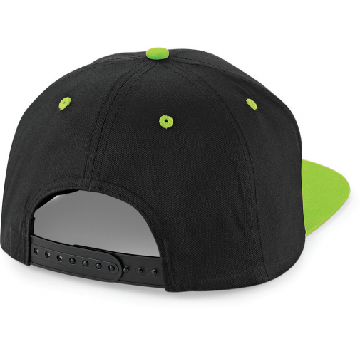 black / lime green Gorra Snapback contrastada - 5 PANELES