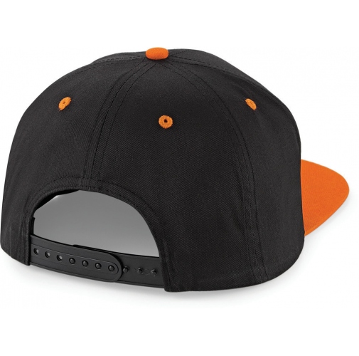 black / orange Gorra Snapback contrastada - 5 PANELES