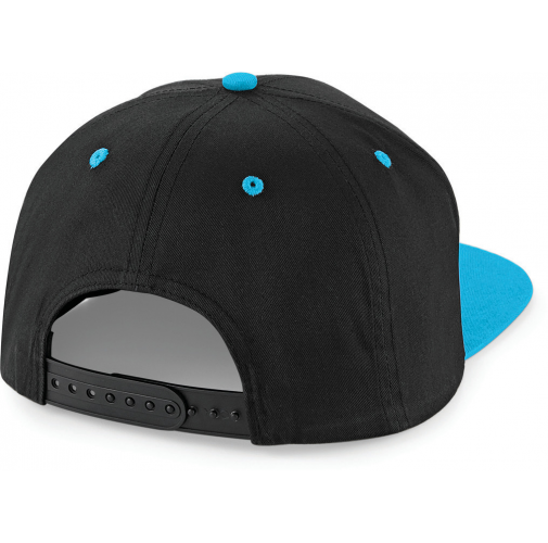 black / surf blue Gorra Snapback contrastada - 5 PANELES