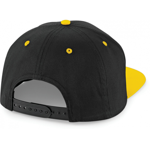 black / yellow Gorra Snapback contrastada - 5 PANELES