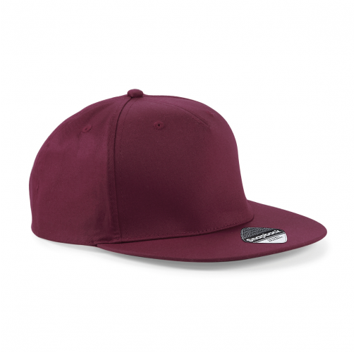 burgundy Gorra rapper - 5 paneles