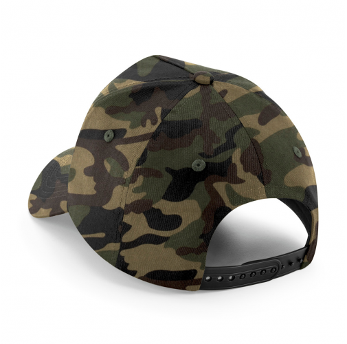 jungle camo Gorra de 5 paneles con parche extraíble