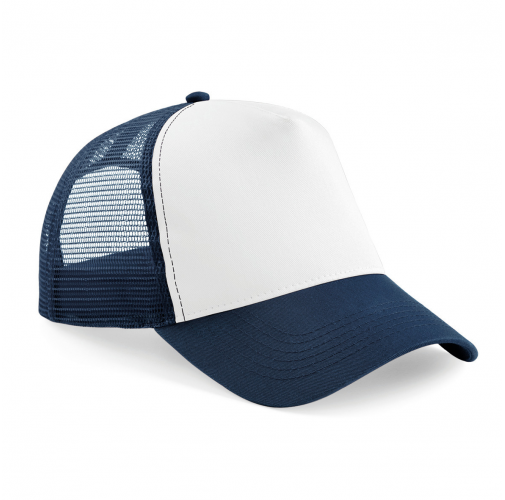 french navy / white Gorra de rejilla ajustable en la parte posterior infantil<br/>