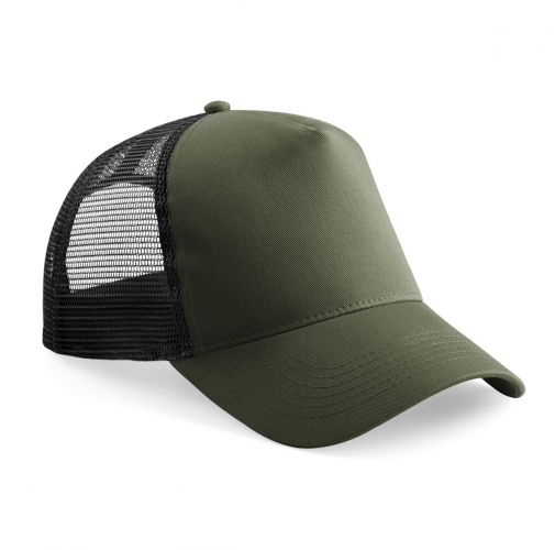 olive green / black Gorra de rejilla ajustable en la parte posterior infantil<br/>