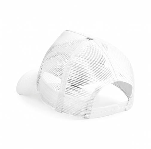 white Gorra de rejilla ajustable en la parte posterior infantil<br/>