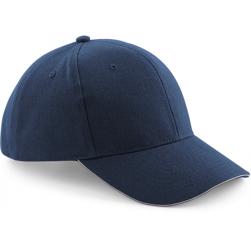 french navy / stone Gorra Pro-Style de algodón peinado - 6 paneles