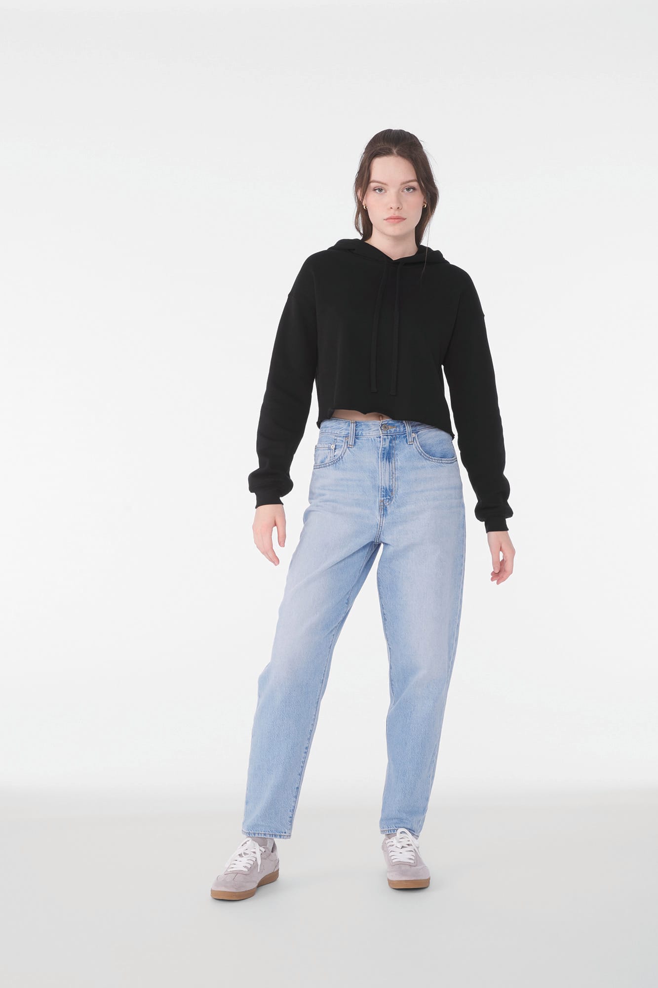 SUDADERA CROP CAPUCHA