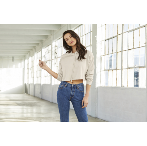 Sudadera crop capucha
