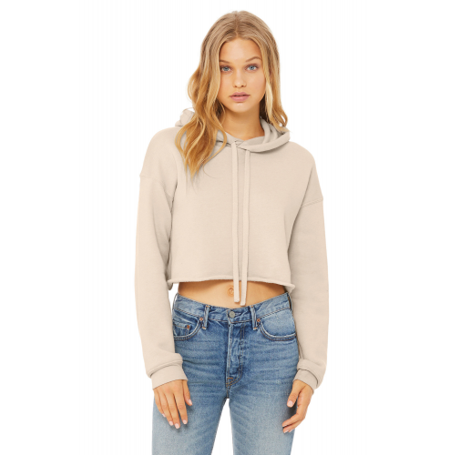 Sudadera crop capucha