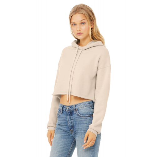 Sudadera crop capucha