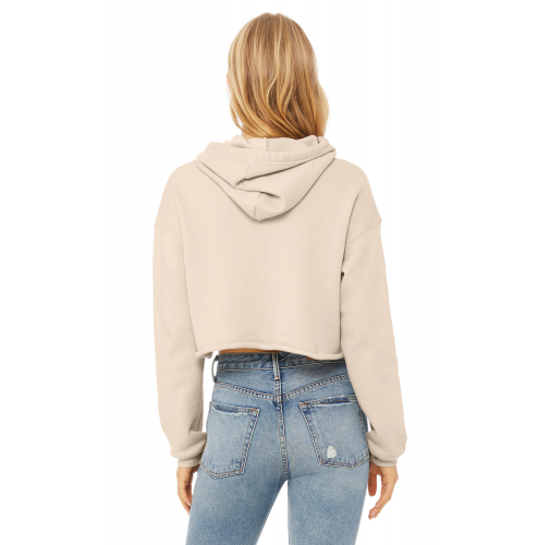 Sudadera crop capucha