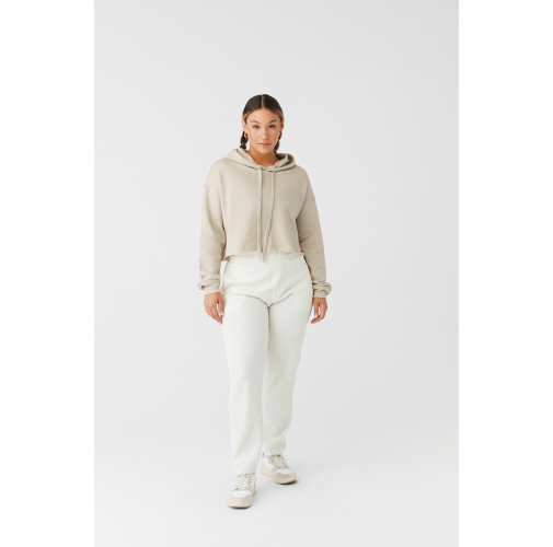 Sudadera crop capucha
