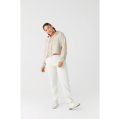 Sudadera crop capucha
