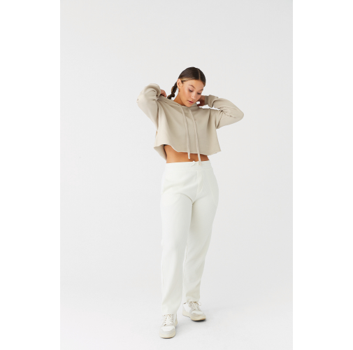 Sudadera crop capucha