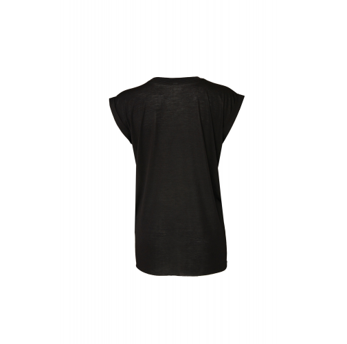 Camiseta Flowy manga vuelta mujer
