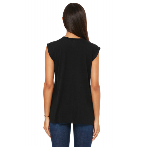 Camiseta Flowy manga vuelta mujer