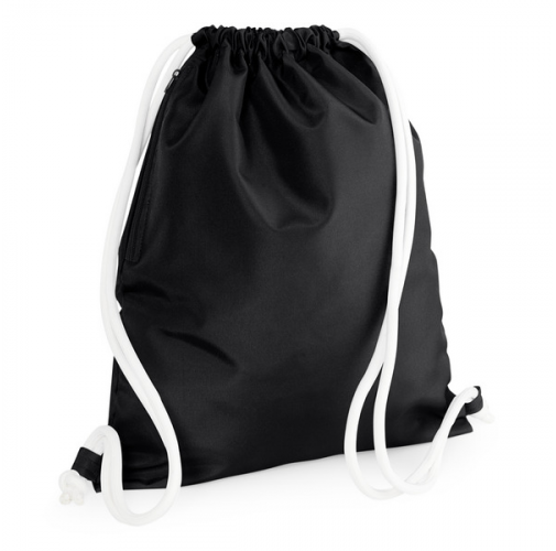 black Mochila gimnasio con cordón