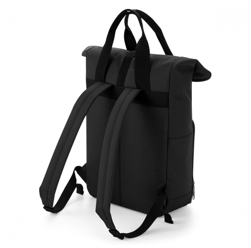 black Mochila de doble asa