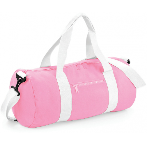 classic pink / white Bolsa Original cilíndrica