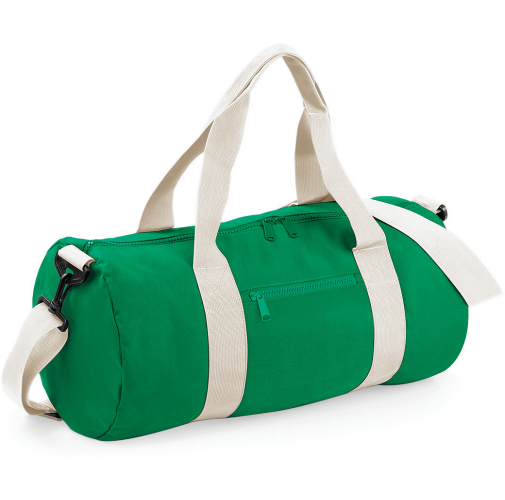 kelly green / off white Bolsa Original cilíndrica