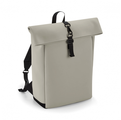 clay Mochila de poliuretano mate con solapa enrollable<br/>